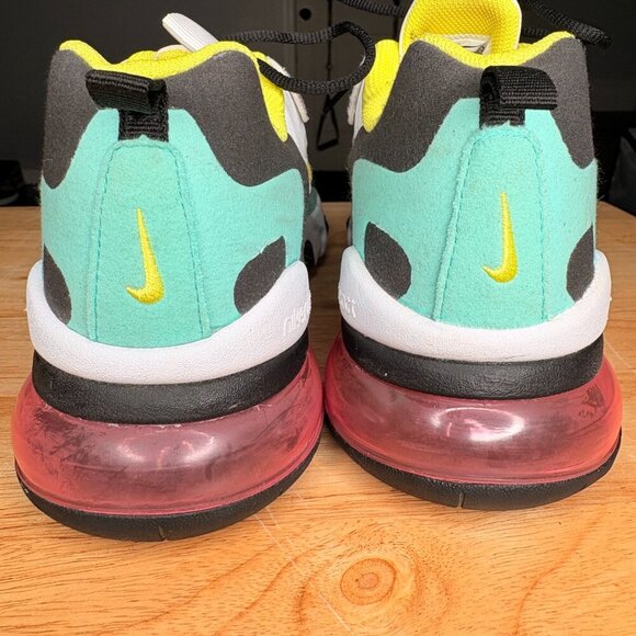 Nike Air Max React ‘Geometric Abstract’ | white multicolor | 7Y fits women 8.5 - Picture 9 of 10